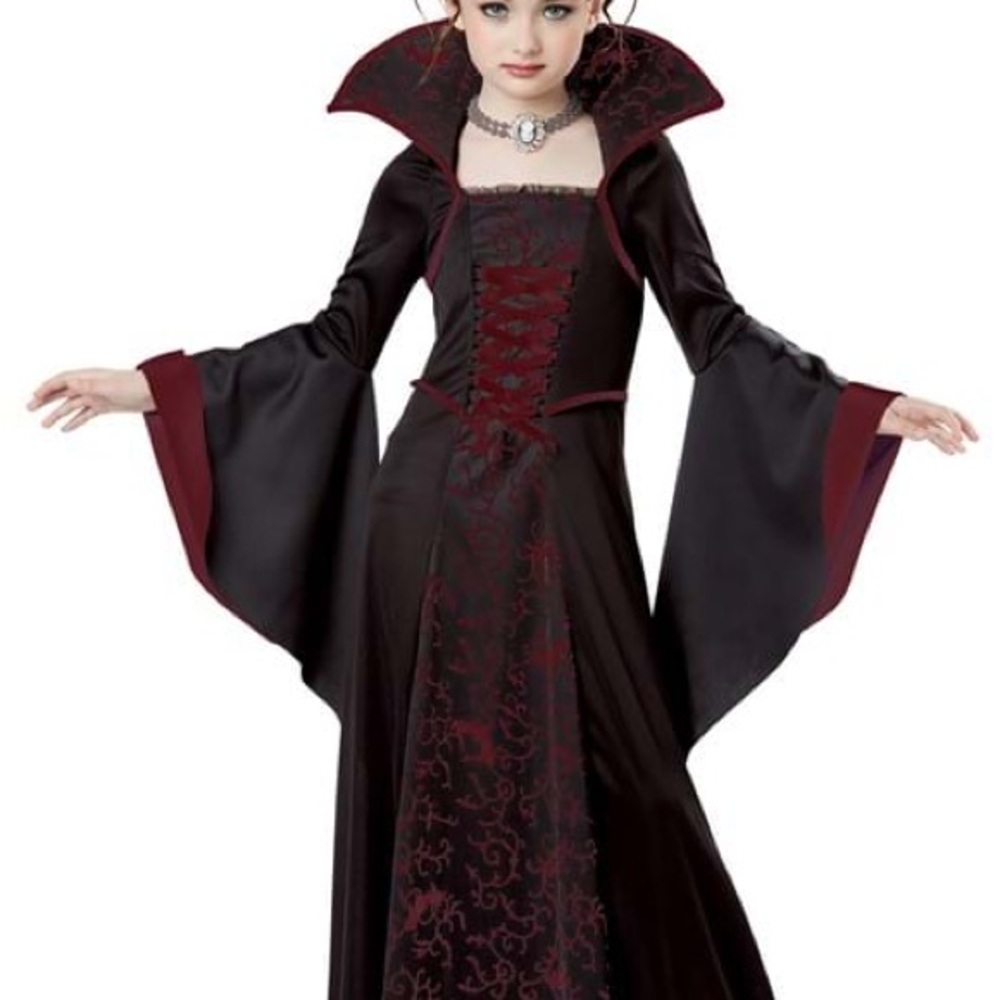 Kids Vampire Costume - Black and Red
